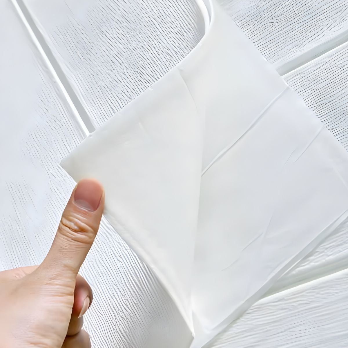 Tapet autocolant pentru perete 3D imitatie lemn, 5mm, autoadeziv, 70x77 cm