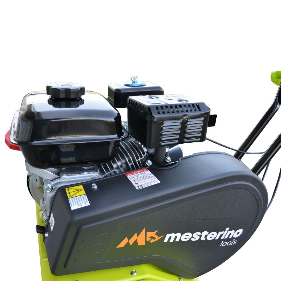 Motocultor pe benzina MESTERINO TOOLS BJXT80-212, 212 cmc, 7 cai putere, trasmisie pe curea, viteze 1 inainte si 1 inapoi, latime de lucru 85 cm, adancime de lucru 16-30 cm