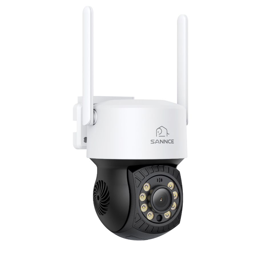 Camera performanta de supraveghere video SANNCE I51CM, de exterior, WiFi 5MP, Ultra HD/2k+, Pan & Tilt, comunicare audio bidirectionala, vedere nocturna IR, rezistenta la intemperii
