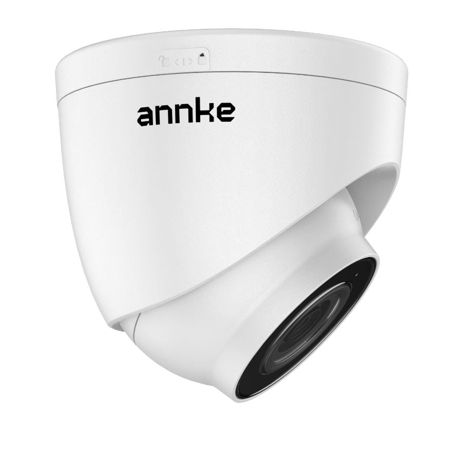 Camera performanta de supraveghere video ANNKE I51DS, PoE, Tip Turret, interior/exterior, 5MP, Ultra HD/2k+, vedere nocturna IR, audio, rezistenta la intemperii