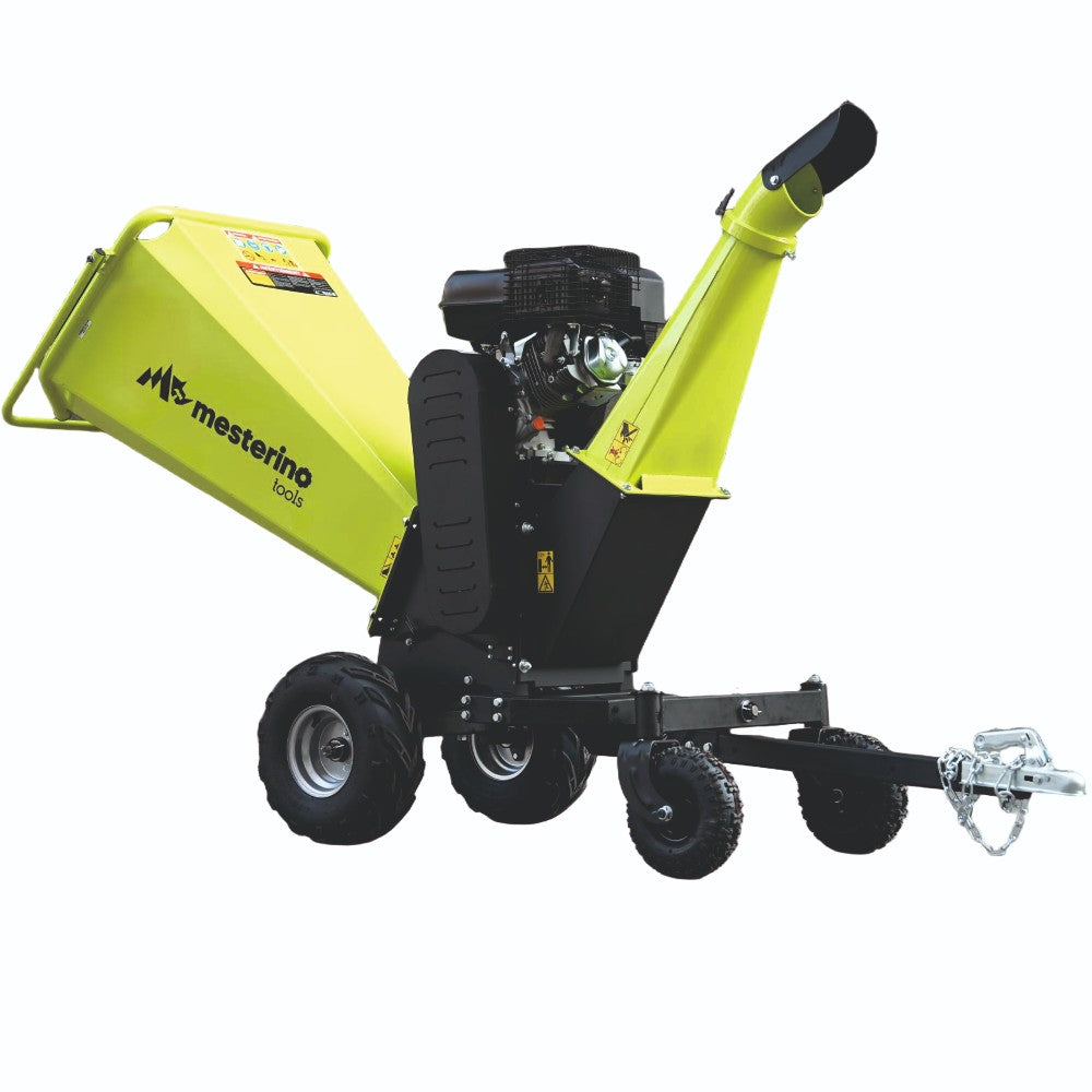 Tocator de crengi si resturi vegetale, MESTERINO MT-350PRO, motor pe benzina RATO in 4 timpi, 420 cc, 15 CP, diametru maxim de taiere 150 mm