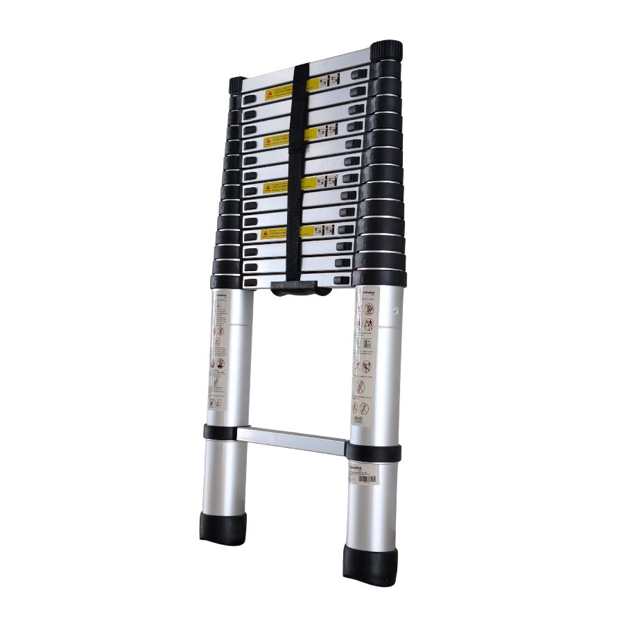 Scara telescopica din aluminiu MESTERINO TOOLS MTJL-101-4.4, 4.4 metri, 15 trepte, greutate maxima suportata 150 kg