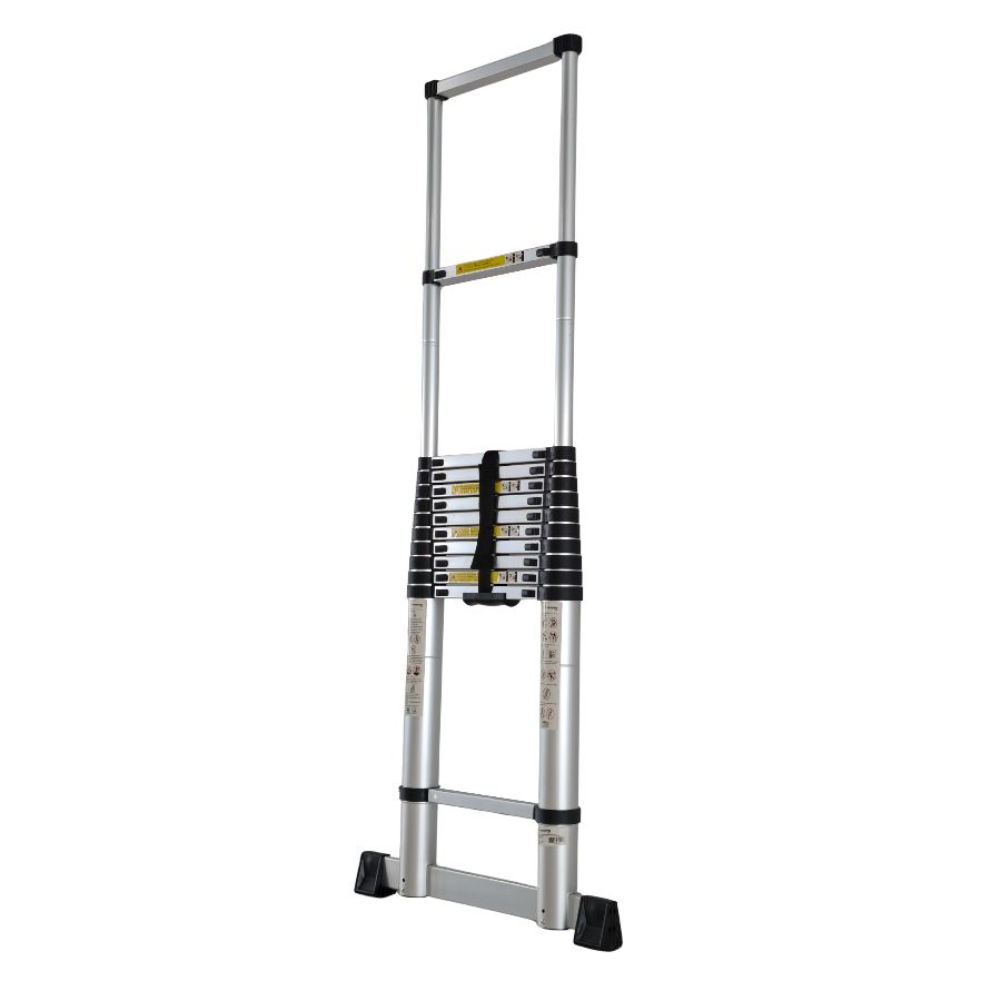Scara telescopica din aluminiu MESTERINO TOOLS MTJL-101-5.0, 5 metri, 13 trepte, greutate maxima suportata 150 kg