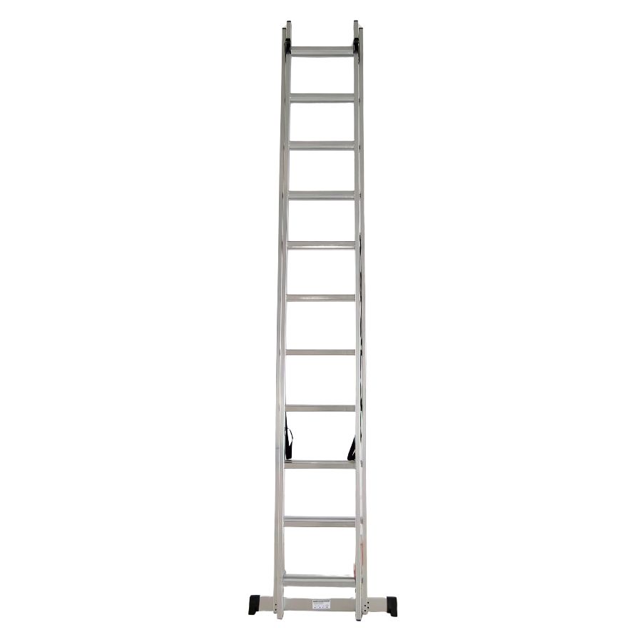 Scara combinata din aluminiu MESTERINO TOOLS MTJL206-2X11, 2X11 trepte, 5.46 metri, greutate maxima suportata 150 kg