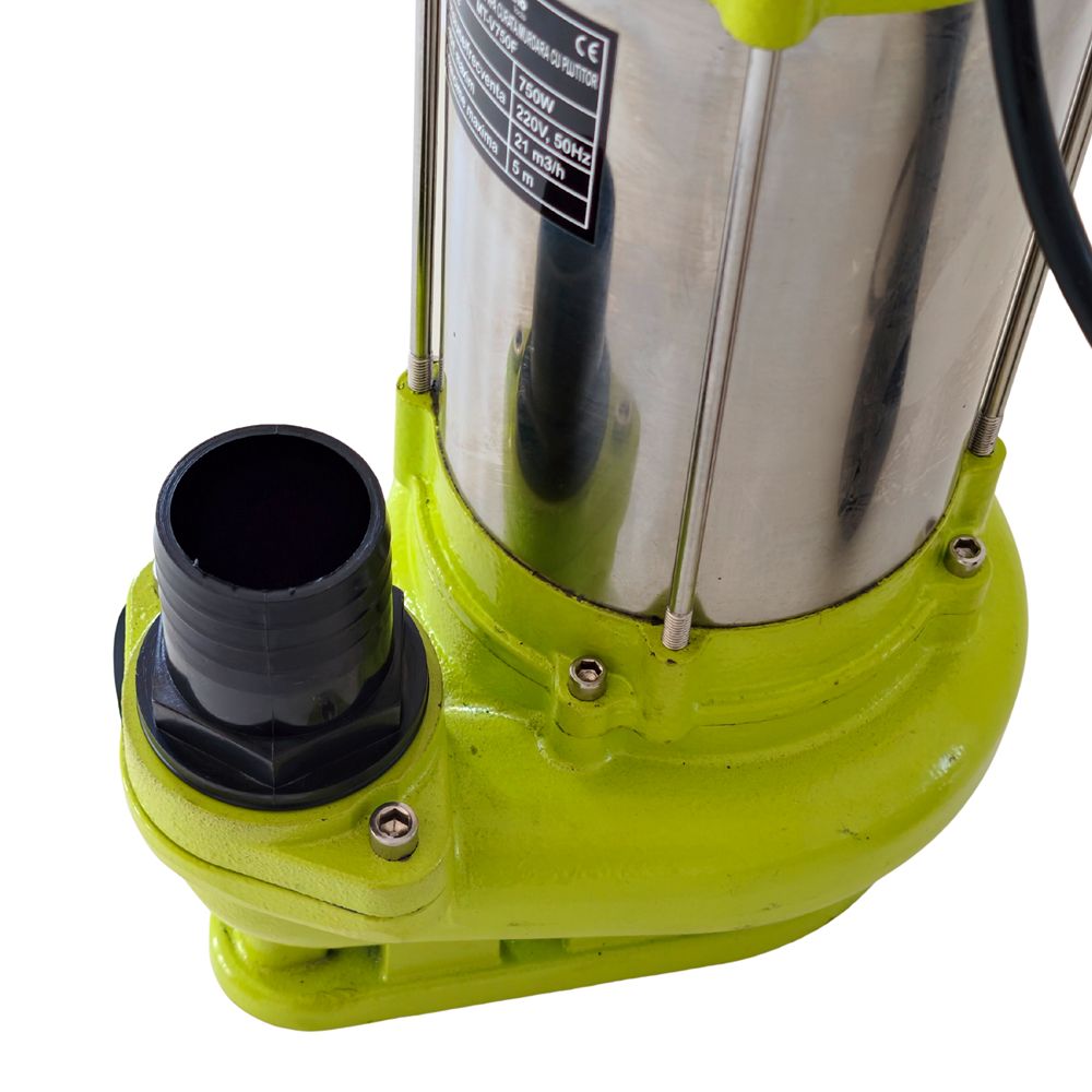 Pompa submersibila pentru apa curata/murdara cu plutitor MESTERINO TOOLS MT-V750F, 750 W, 21 m3/h, adancime maxima 5 m, cablu 10 m