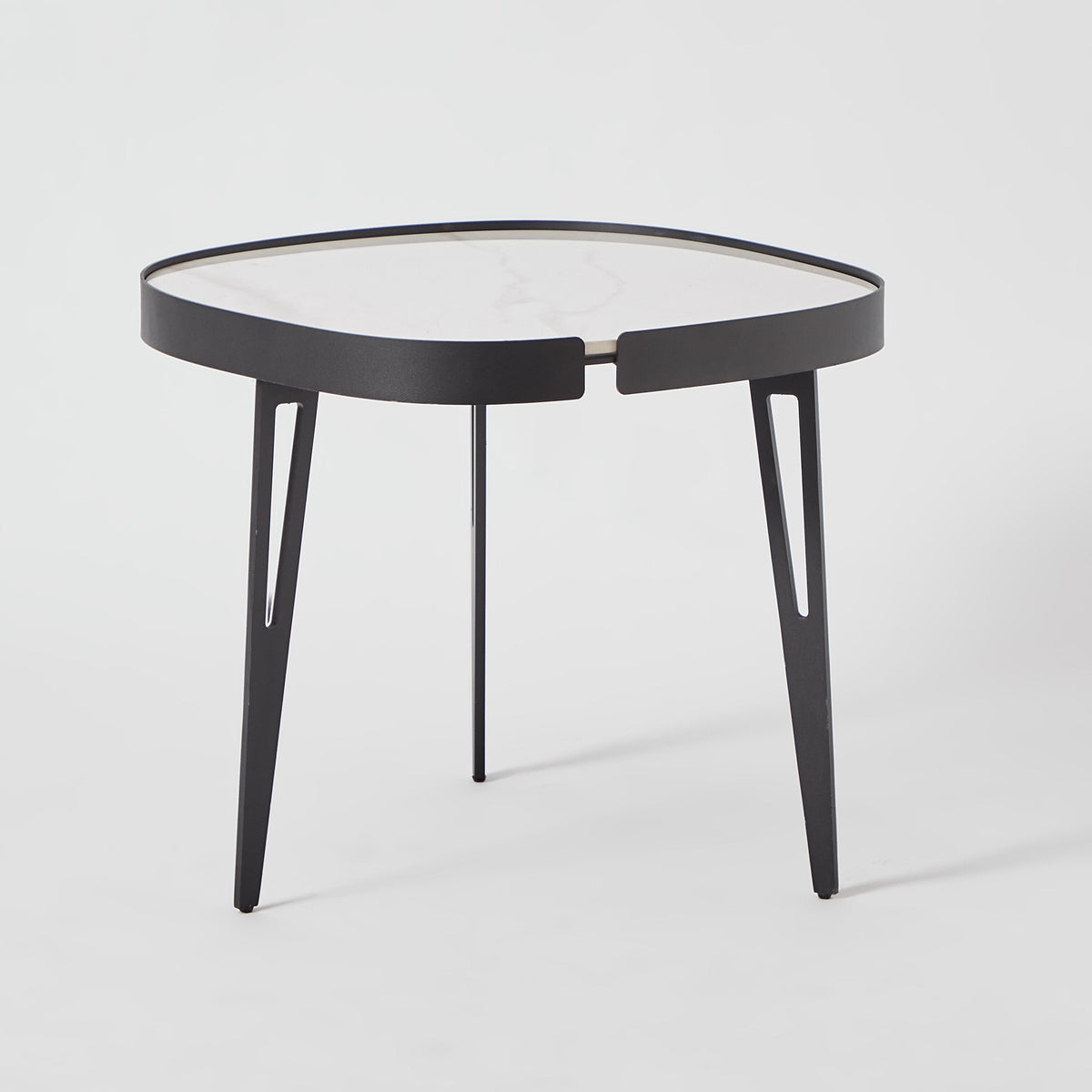 Set 2 Masute de Cafea Moderne din Piatra Sinterizata, Finisaj Lucios, Rezistente la Caldura si Pete, Design Elegant pentru Living