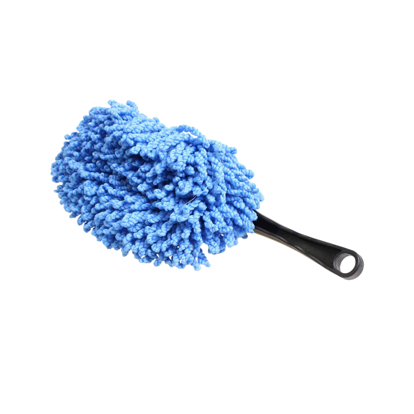 Perie Indepartare Praf Auto Microfibra Chenille 32x15cm Cap Schimb Gri - detaliu produs