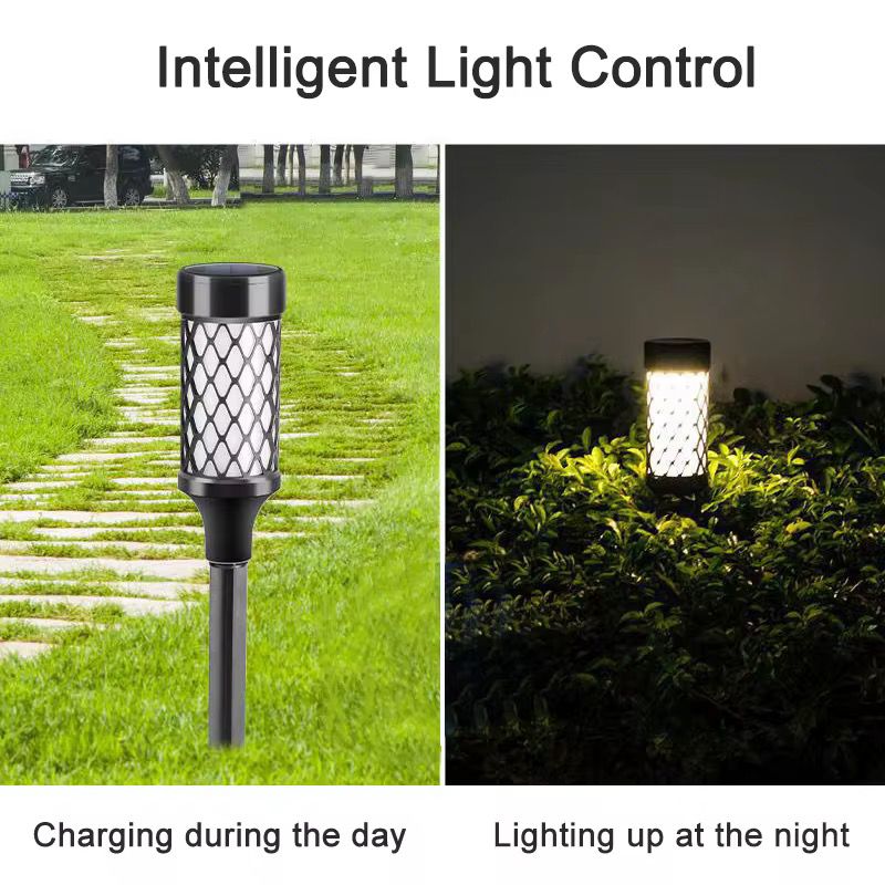Set 4 Lampi solare LED pentru gradina, 10 LED SMD2835, iluminare automata, 38.5 cm