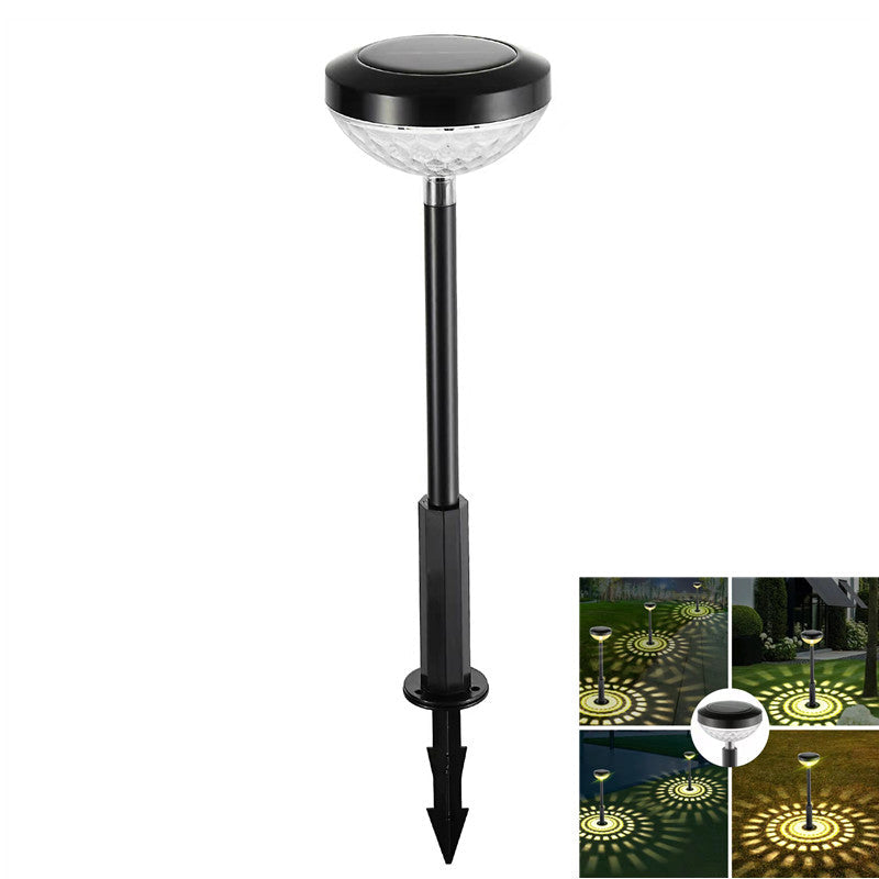 Set 2 lampi solare Led RGB pentru gradina cu doua moduri de lumina