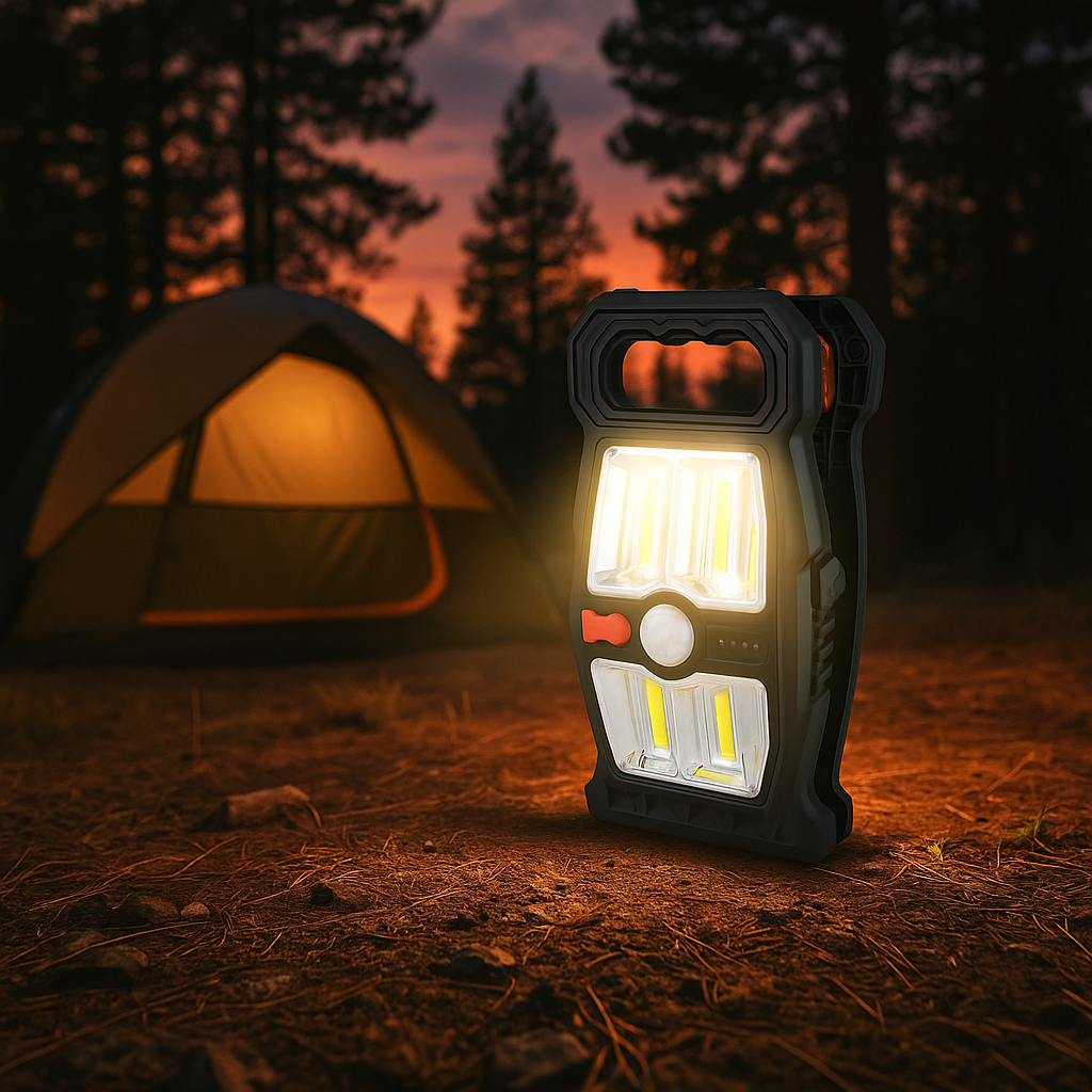 Lampa LED Solara cu senzor de miscare si clip de prindere, Iluminarea utomata, USB Type-C, IP65