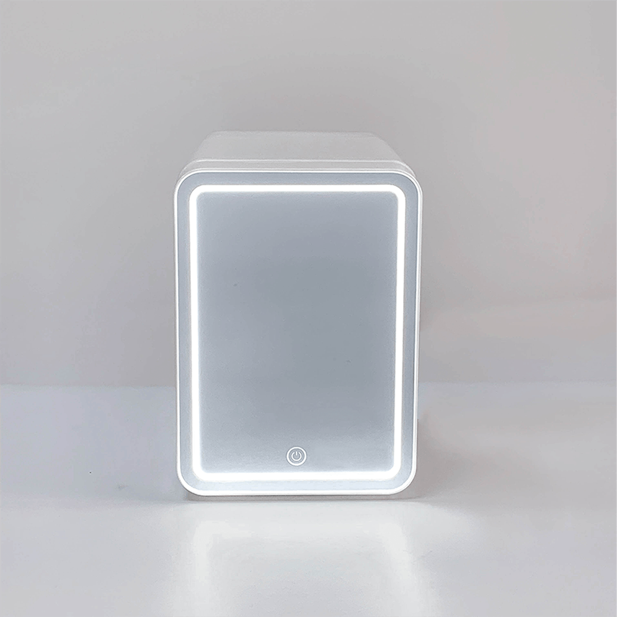 Mini Frigider pentru Cosmetice, functie de Racire si Incalzire, capacitate 4 litri, cu Oglinda si Iluminare LED, 12 V si 220 V