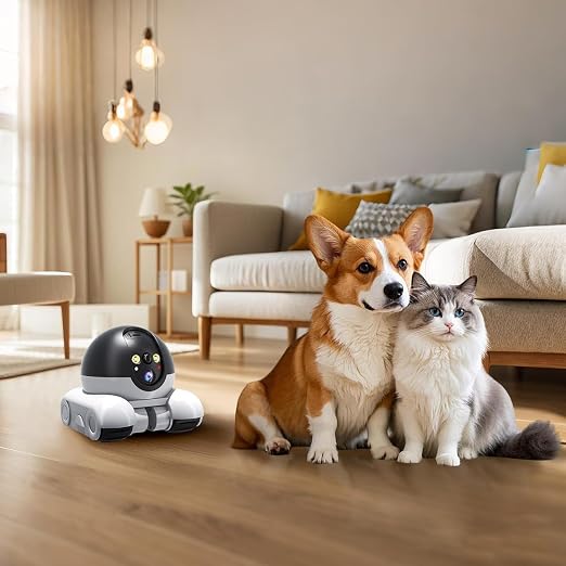 Camera Video pentru Animale de Companie 4G Dual Lens 1080p Control Aplicatie 5200mAh - detaliu produs