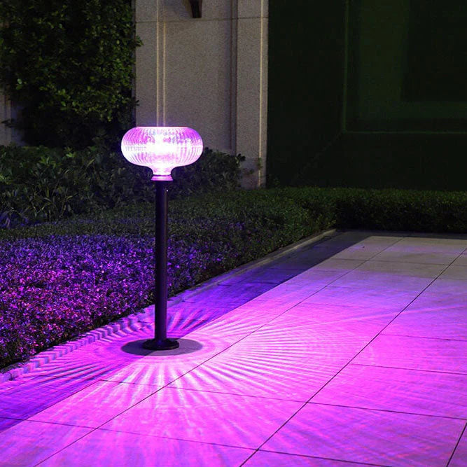 Lampa Solara LED Cilindrica Moderna Aluminiu PC Lumina Gradina Exterior 90lm - detaliu produs