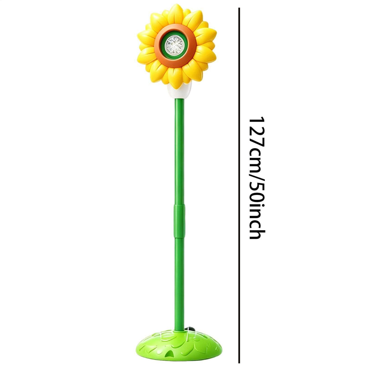 KK Bubble Blower Bubble Tower Jucarie Copii cu Muzica si Pulverizator Girasol 119cm - detaliu produs
