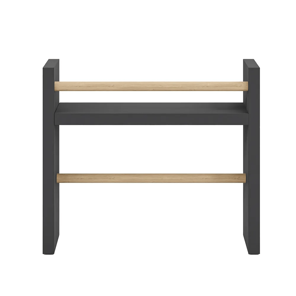 Raft bucatarie cu suport prosop hartie, organizator condimente, 30x13.5x29 cm