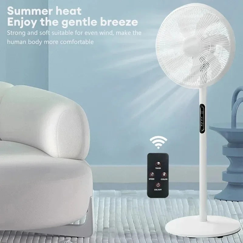 Ventilator digital cu telecomanda si timer 1120 mm, oscilatie 90°, afisaj LED, 16 inch