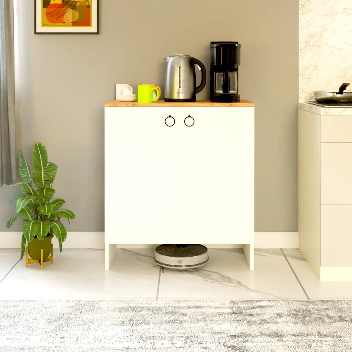 Comoda Depozitare Mobilier Alb Dulap Multiplu Organizare Casa - detaliu produs