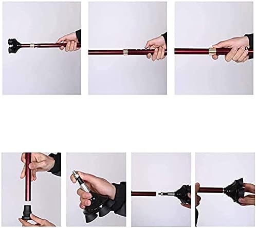 Baston de sprijin reglabil cu 4 puncte de sustinere, greutate suportata 110 kg, negru