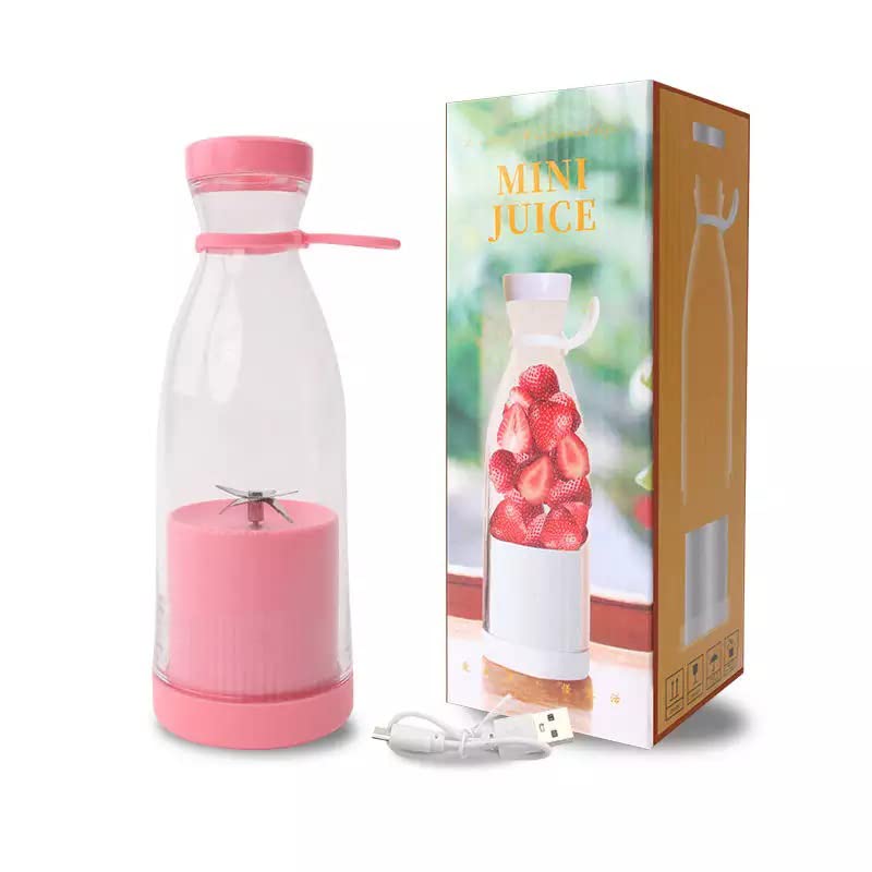 Mini Blender portabil - Smoothie & Shake, incarcare usb 6 Lame otel Inoxidabil, 380 ml