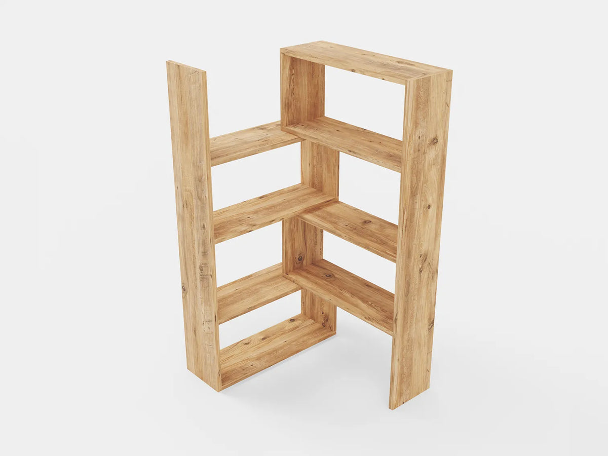 Dulap Modular Lemn Depozitare Haine Dormitor Living Alb Natur - detaliu produs