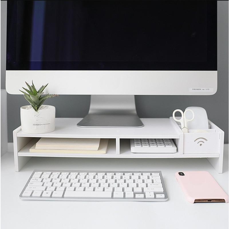 Suport multifunctional monitor, din PVC, 49x21x11cm