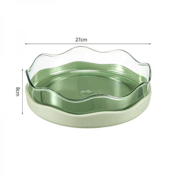 Organizator Rotativ 360° pentru Bucatarie si Baie 27cm Alb cu Compartimente - detaliu produs