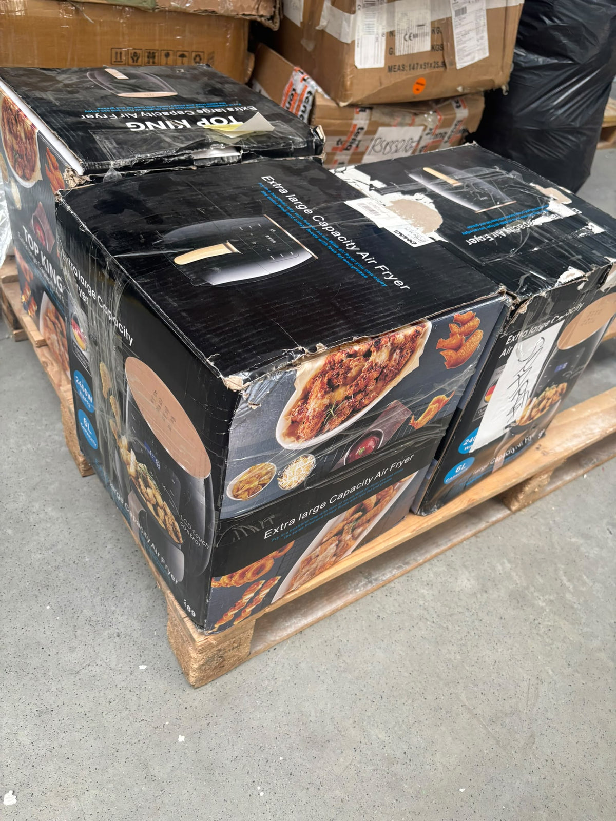 RESIGILAT — Friteuza cu aer cald, S-18 Air Fryer, 2400W, afisaj digital, LCD Touch control 6L / Negru · Acceptabil #001