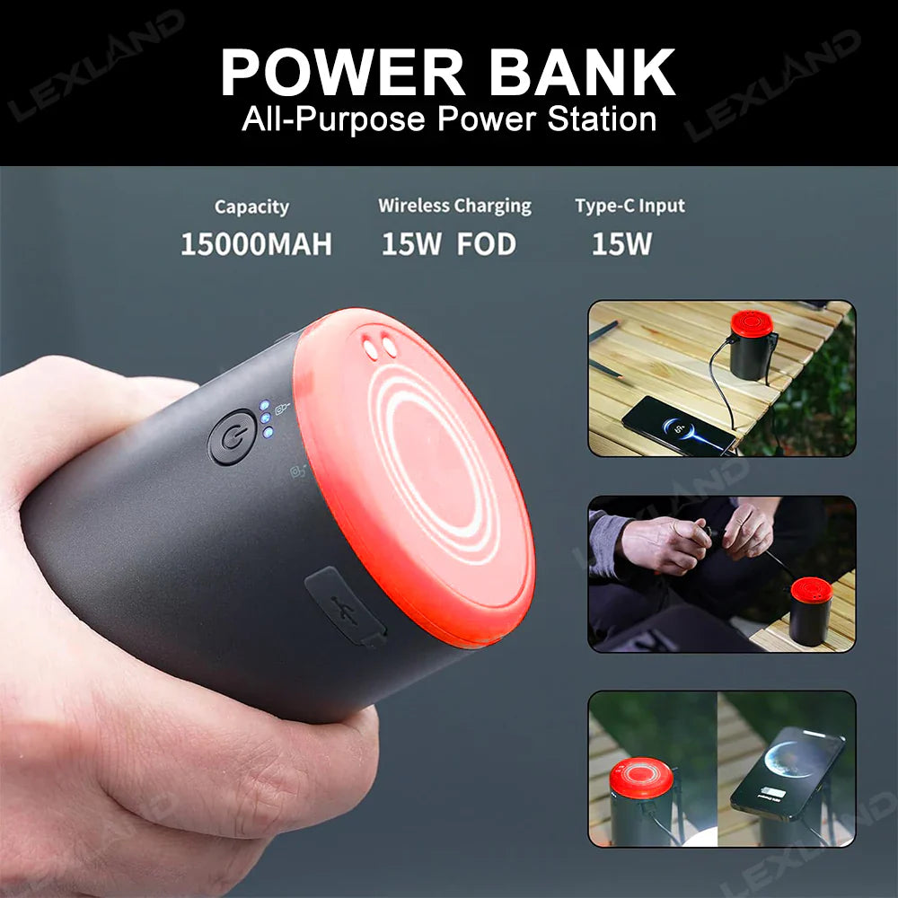 Kit multifunctional auto 4 in 1, compresor aer, aspirator, spalator auto si incarcator wireless