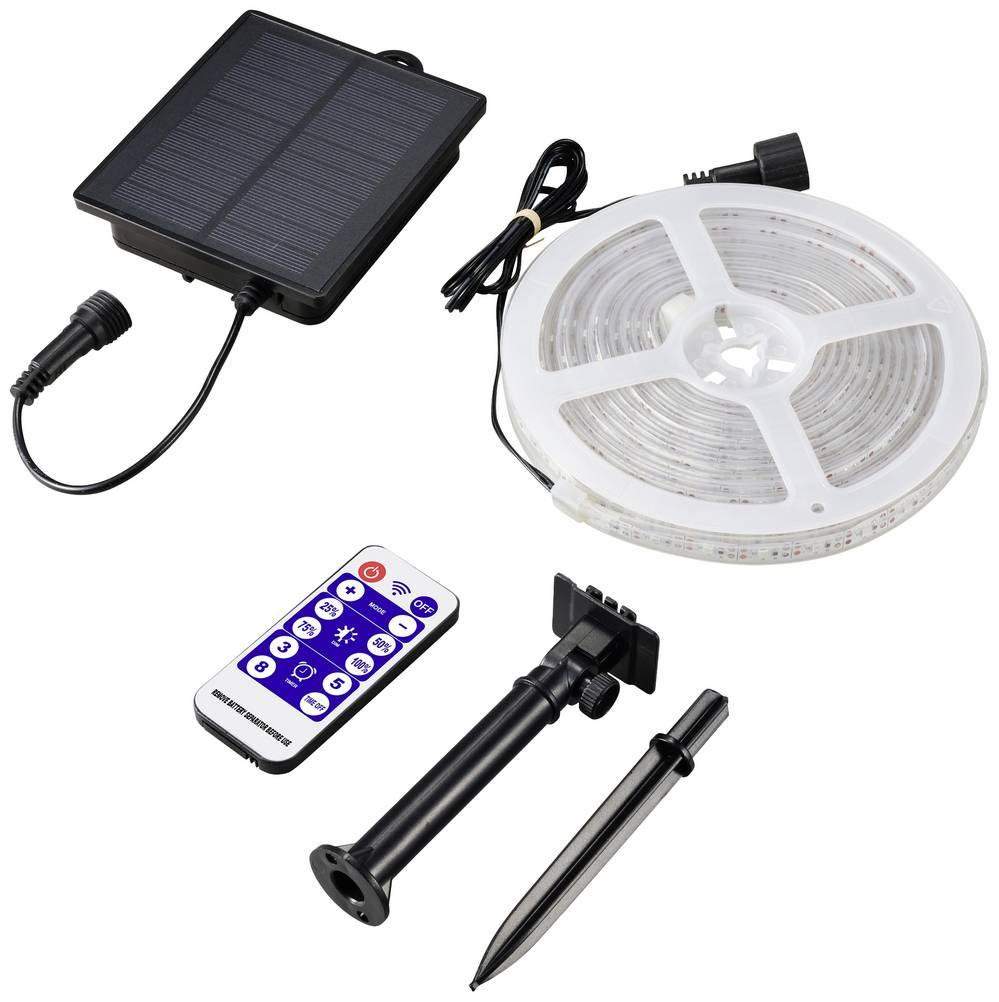 Set Banda LED RGB 60 LED/m cu Panou Solar Rola 5 Metri Iluminare Decorativa - detaliu produs