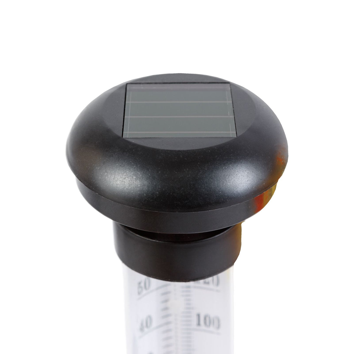 Set 2 Termometre Solare de Gradina cu Lampa LED Afisaj Dual Celsius Fahrenheit 35cm Negru - detaliu produs