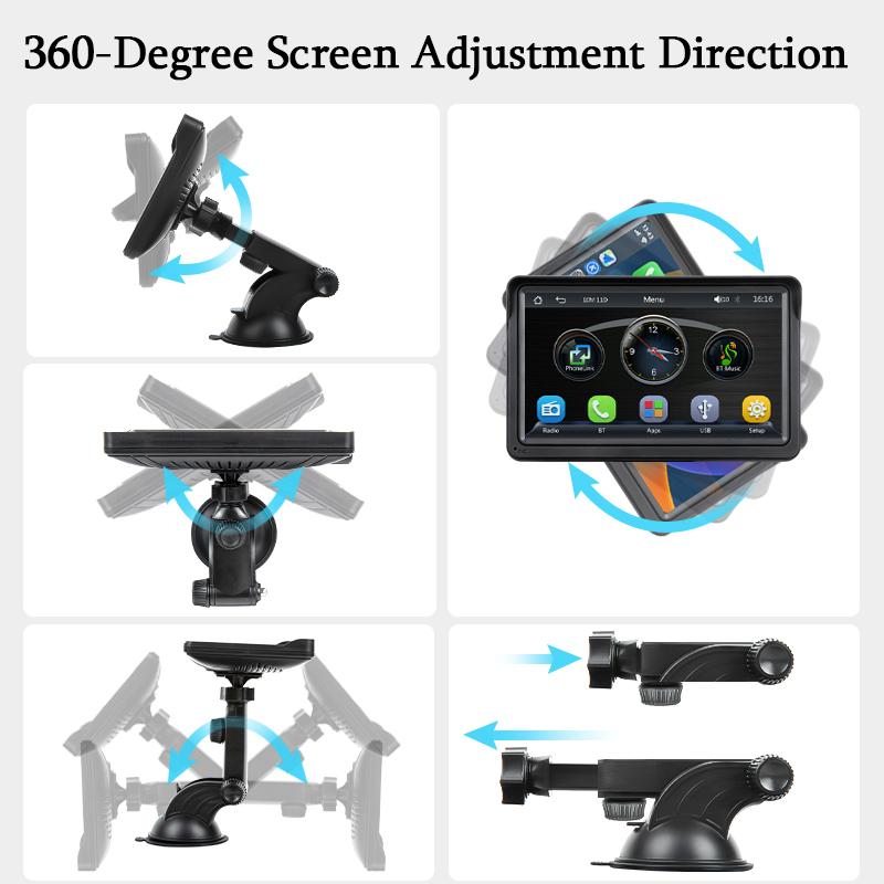 Navigatie auto cu display HD 7 inch, compatibil Carplay si Android Auto, B5300
