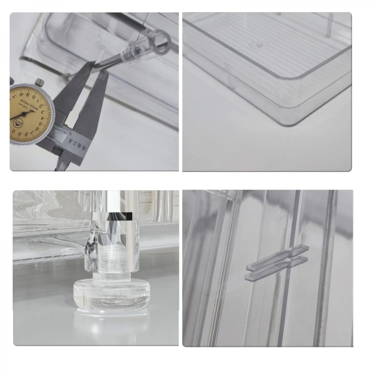 Suport cu 2 rafturi retractabile, 2 nivele si 6 compartimente de depozitare, 29 x 20 x 23 cm, alb