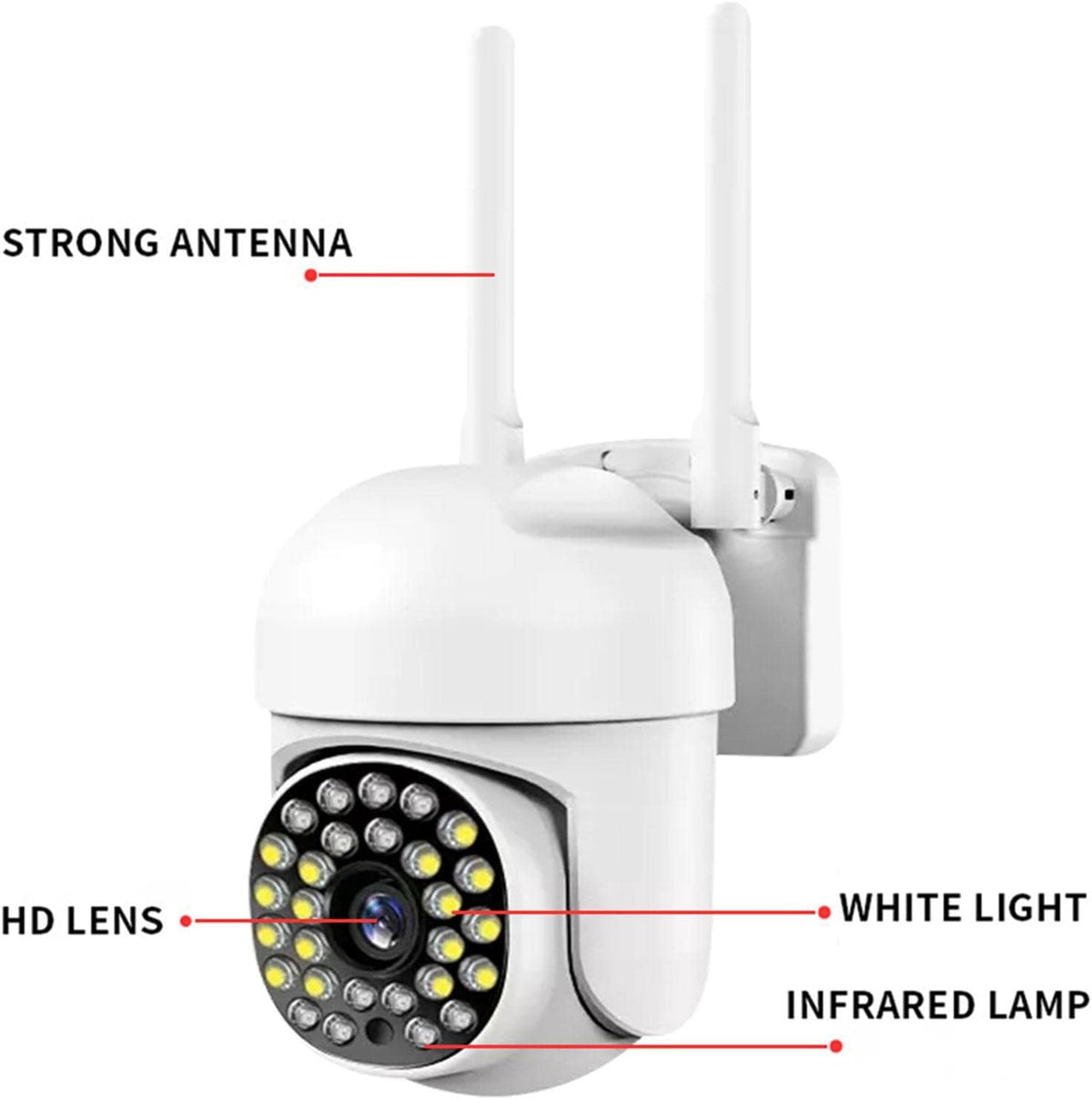 Camera de supraveghere, WIFI, IP66, HD WIRELESS, 2 MP, 1920 X 1080 Pixeli, card 32Gb inclus