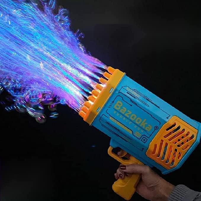 Pistol electric pentru baloane de sapun, 69 orificii, incarcare USB