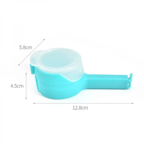 Set 4 cleme pentru pungi alimentare, 12.8 cx 5.8 x 4.5 cm, multicolore