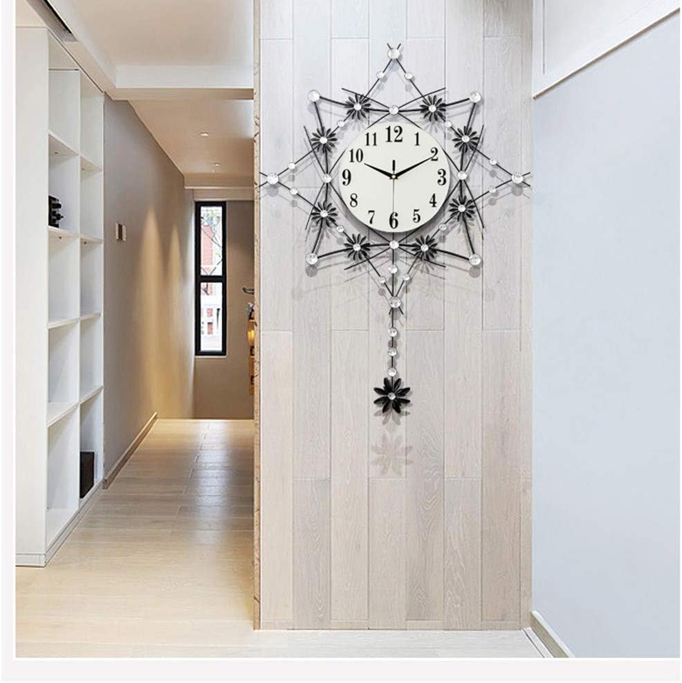 Ceas decorativ de perete metal cu pendul 60x60 cm design elegant