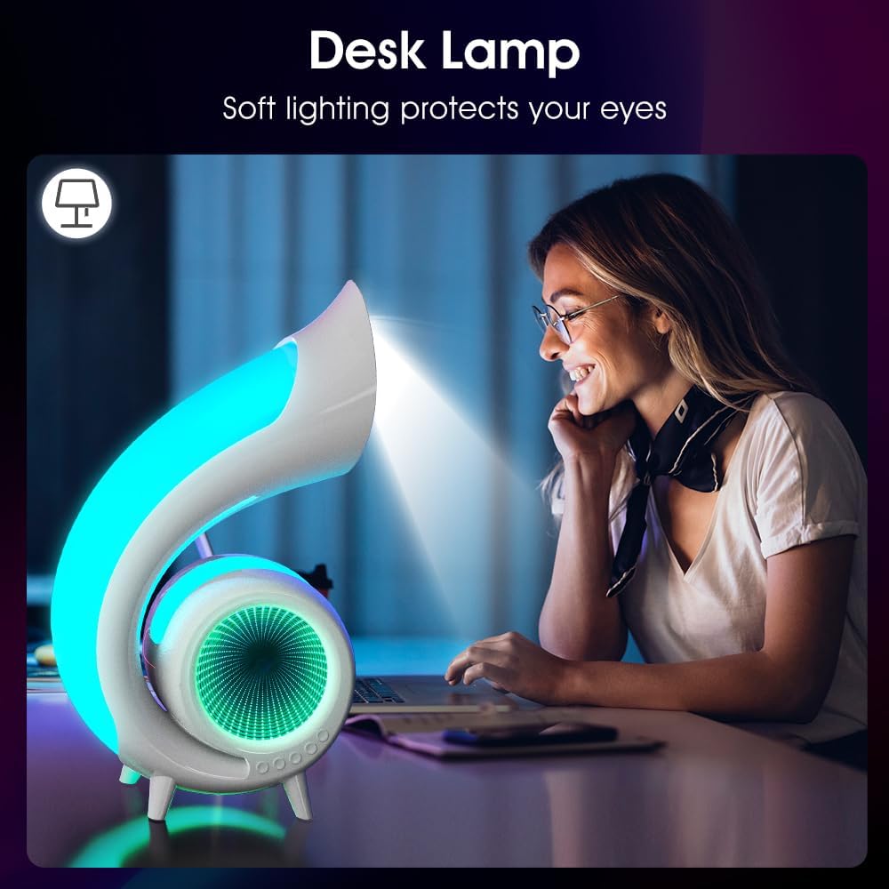 Boxa Bluetooth multifunctionala 6-în-1 cu lumini RGB dinamice