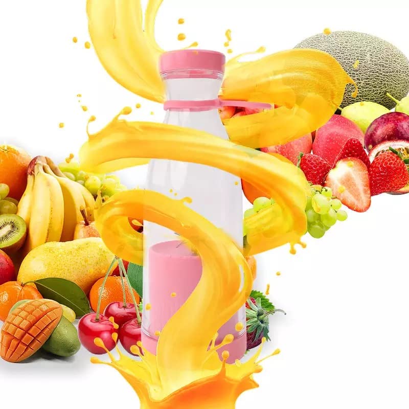 Mini Blender portabil - Smoothie & Shake, incarcare usb 6 Lame otel Inoxidabil, 380 ml