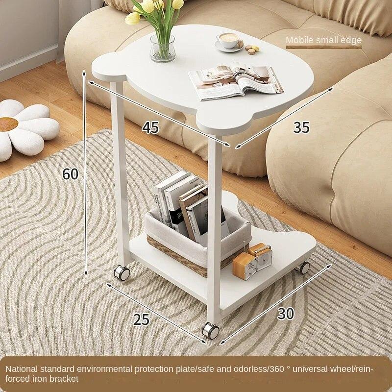 Masuta Cafea Moderna Dreptunghiulara Lemn Natur Design Minimalist Living Room - detaliu produs