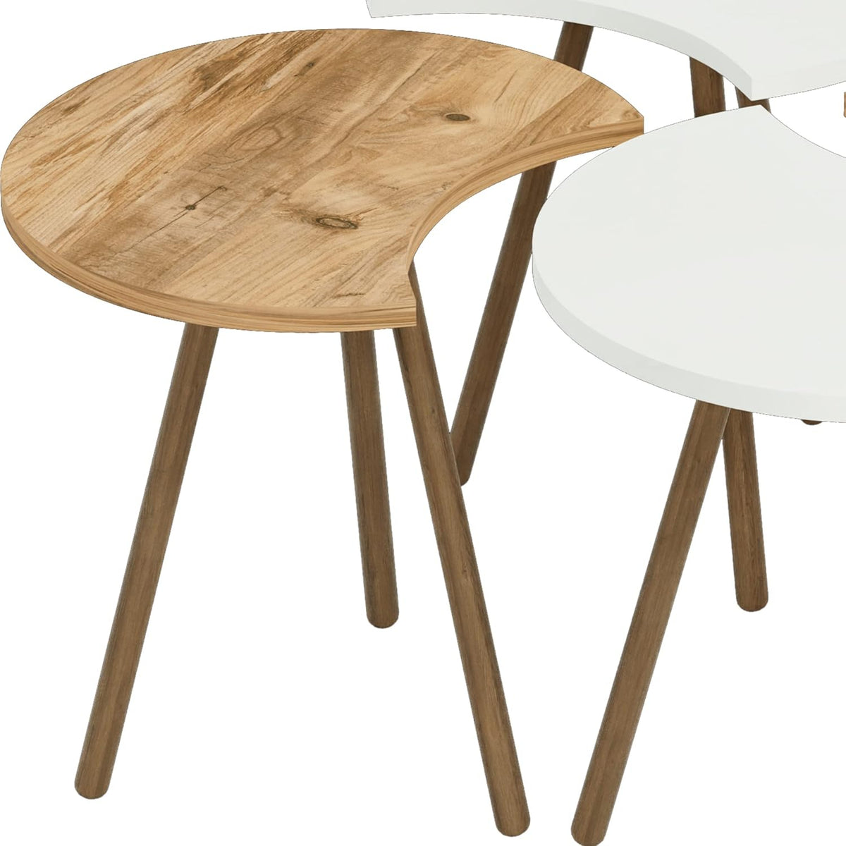 Set 4 Masute multifunctionale, utilizare individuala sau combinata, 48 x 77 x 77 cm