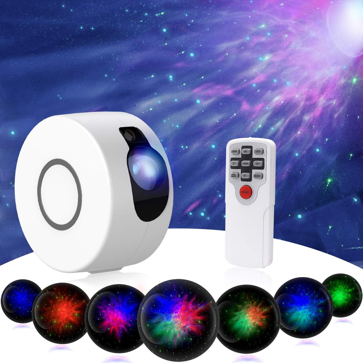 Proiector de stele LED 3D Aurora, Lampa de veghe pentru copii, Telecomanda