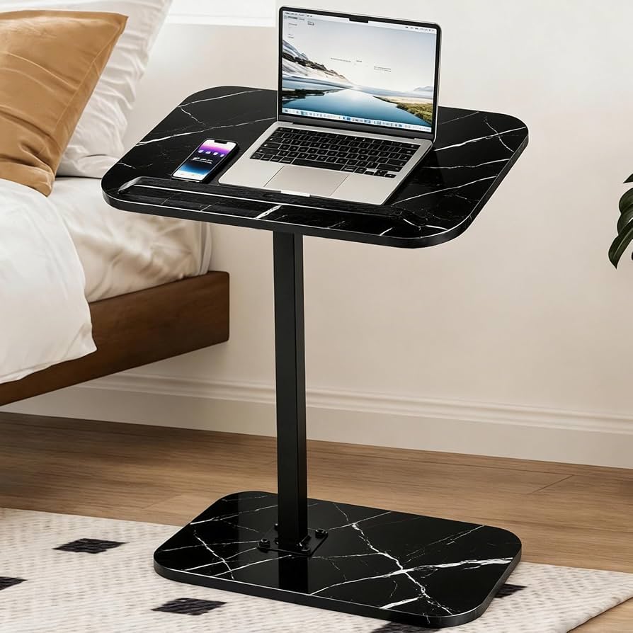 Masă Multifuncțională pentru Laptop, cu Înălțime Reglabilă 60–80 cm și Blat Rotativ, 40 x 30 cm