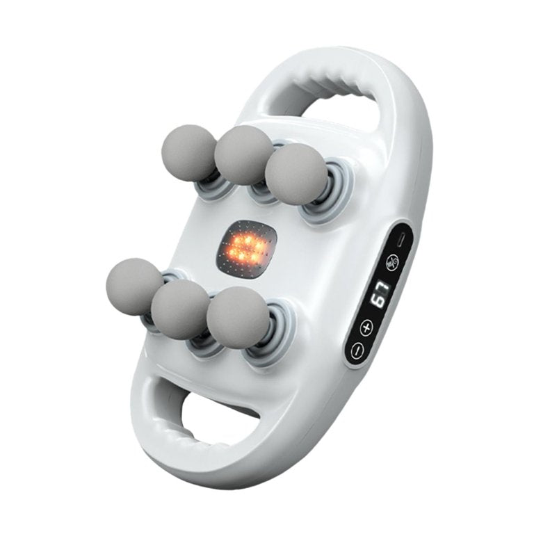 Aparat de Masaj Profesional cu 6 Capete – 9 Trepte de Intensitate, 9 Moduri, Ecran LED Touch, Masaj Profund