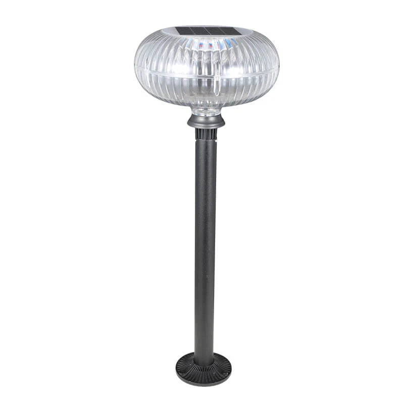 Lampa Solara LED Cilindrica Moderna Aluminiu PC Lumina Gradina Exterior 90lm - imagine principala