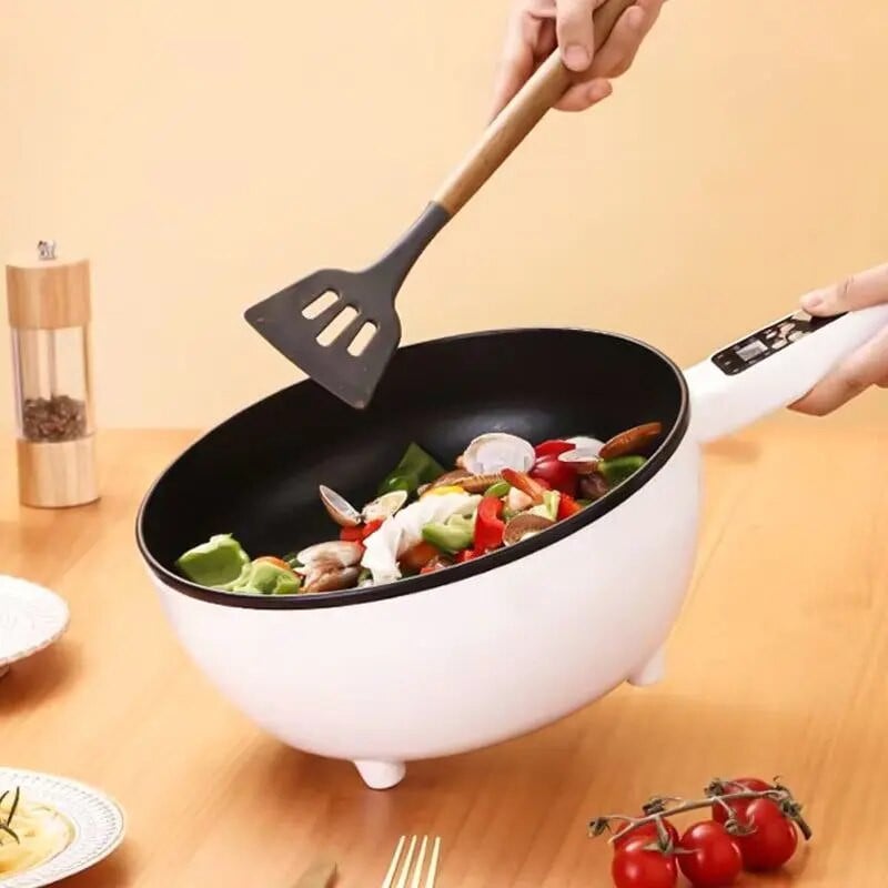 Tigaie Electrica Inteligenta 4L, 26 cm, Multifunctionala cu Panou Control, Invelis Antiaderent si Functii Gatit Rapid