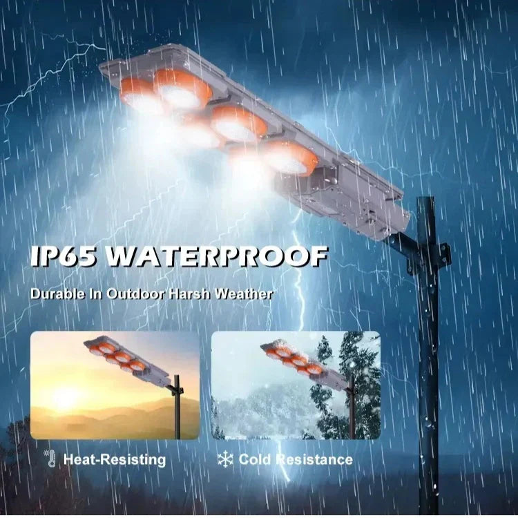 Lampa Solara LED Exterior Gradina Iluminare Automata Waterproof IP65 - detaliu produs