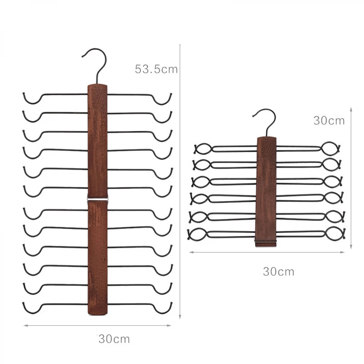 Umeras Pliabil din Lemn si Otel cu 12 Suporturi pentru Sutien 53.5cm - imagine principala