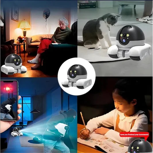 Camera Video pentru Animale de Companie 4G Dual Lens 1080p Control Aplicatie 5200mAh - detaliu produs