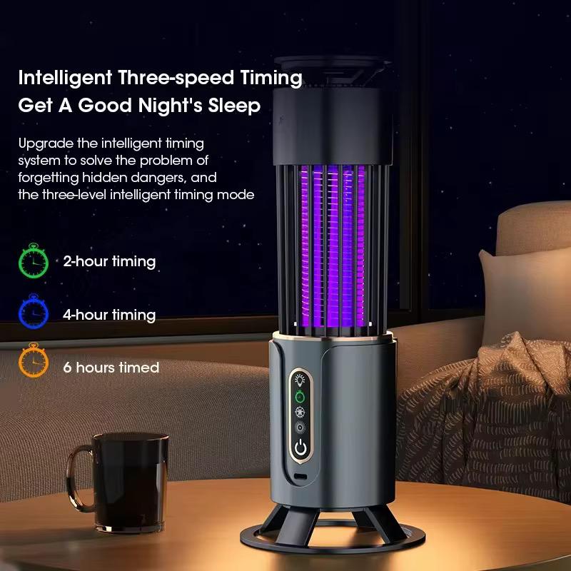 Lampa anti tantari UV cu zapper electric lumina ambientala pentru interior si exterior USB