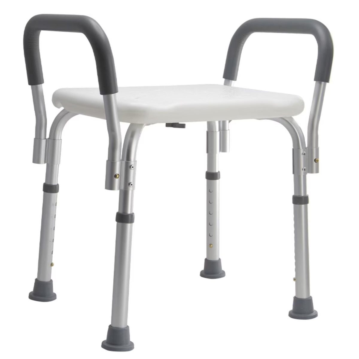 Scaun de Dus Multifunctional Polietilena Sezut Antiderapant Manere Detasabile Inaltime Ajustabila 37.5-49.5cm - detaliu produs